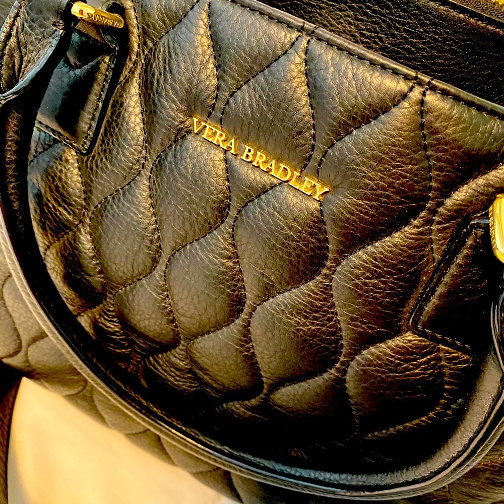 Vera Bradley quilted leather satchel - Emma - Picture 2 of 6